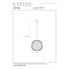 Lucide ESTEREL - Suspension - Ø 40 cm - 1xGU10 (MR16) - Taupe - Essential