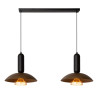Lucide GRANTHAM - Suspension - 2xE27 - Café - Essential
