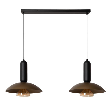 Lucide GRANTHAM - Suspension - 2xE27 - Café - Essential