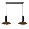 Lucide GRANTHAM - Suspension - 2xE27 - Café - Essential
