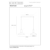 Lucide GRANTHAM - Suspension - 2xE27 - Café - Essential