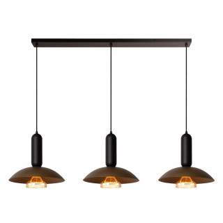 Lucide GRANTHAM - Suspension - 3xE27 - Café - Essential