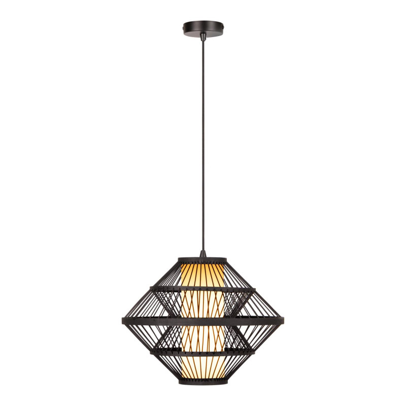 Lucide PASQUINO - Suspension - Ø 40 cm - 1xE27 - Noir - Essential - Réf. 21449/40/30