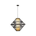 Lucide PASQUINO - Suspension - Ø 60 cm - 1xE27 - Noir - Essential - Réf. 21449/60/30
