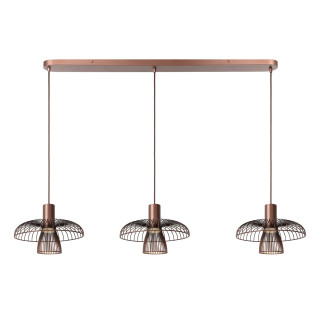 Lucide NIGELLA - Suspension - 3xGU10 (MR16) - Café - Essential