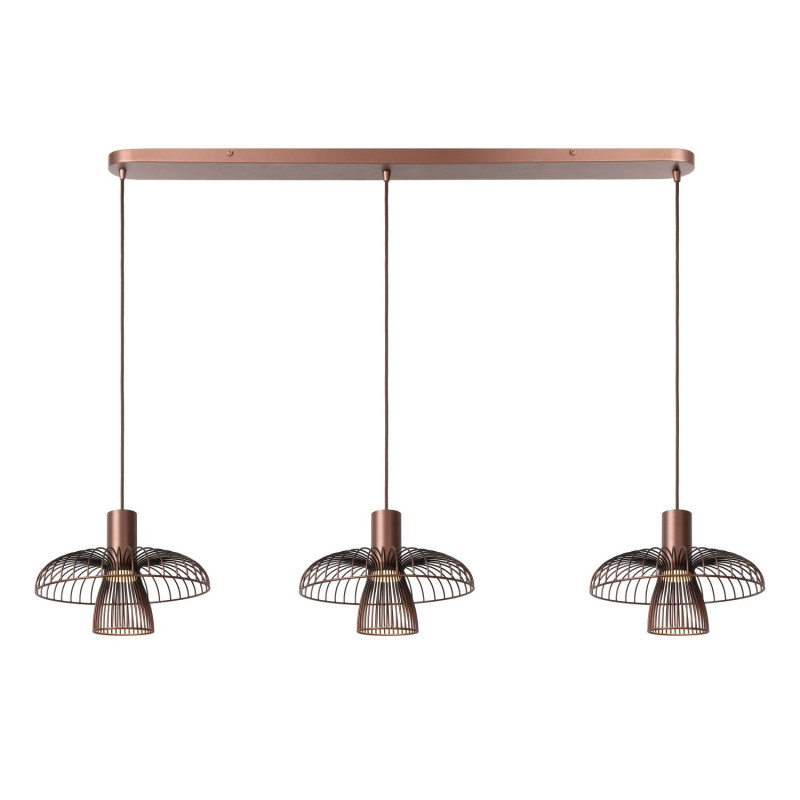 Lucide NIGELLA - Suspension - 3xGU10 (MR16) - Café - Essential