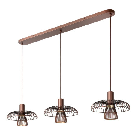 Lucide NIGELLA - Suspension - 3xGU10 (MR16) - Café - Essential
