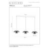 Lucide NIGELLA - Suspension - 3xGU10 (MR16) - Café - Essential