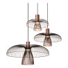 Lucide NIGELLA - Suspension - Ø 76 cm - 3xGU10 (MR16) - Café - Essential