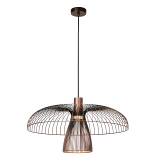 Lucide NIGELLA - Suspension - Ø 60 cm - 1xGU10 (MR16) - Café - Essential