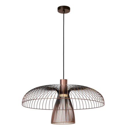 Lucide NIGELLA - Suspension - Ø 60 cm - 1xGU10 (MR16) - Café - Essential