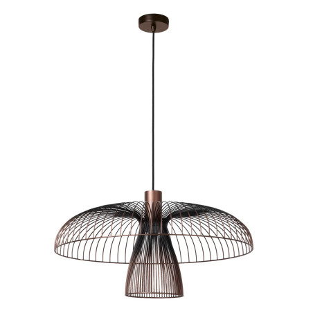 Lucide NIGELLA - Suspension - Ø 60 cm - 1xGU10 (MR16) - Café - Essential