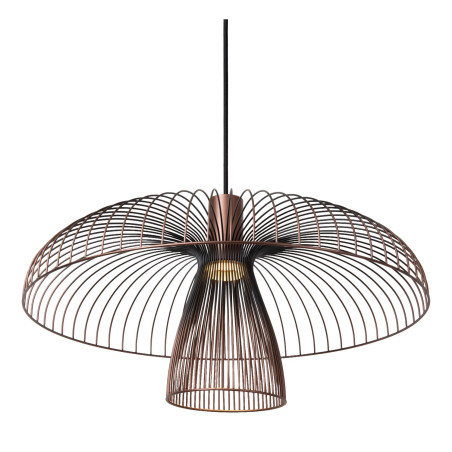 Lucide NIGELLA - Suspension - Ø 60 cm - 1xGU10 (MR16) - Café - Essential