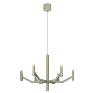 Lucide WELLINGTON - Suspension - Ø 60 cm - LED Dim. - G9 - 2700K - Taupe - Vibes