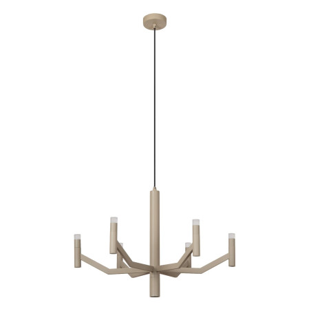 Lucide WELLINGTON - Suspension - Ø 60 cm - LED Dim. - G9 - 2700K - Taupe - Vibes