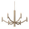 Lucide WELLINGTON - Suspension - Ø 60 cm - LED Dim. - G9 - 2700K - Taupe - Vibes