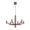 Lucide WELLINGTON - Suspension - Ø 60 cm - LED Dim. - G9 - 2700K - Café - Vibes