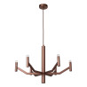 Lucide WELLINGTON - Suspension - Ø 60 cm - LED Dim. - G9 - 2700K - Café - Vibes