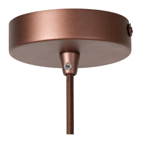 Lucide WELLINGTON - Suspension - Ø 60 cm - LED Dim. - G9 - 2700K - Café - Vibes