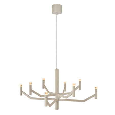 Lucide WELLINGTON - Suspension - Ø 80 cm - LED Dim. - G9 - 2700K - Taupe - Vibes
