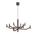 Lucide WELLINGTON - Suspension - Ø 80 cm - LED Dim. - G9 - 2700K - Café - Vibes