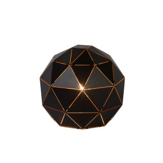 Lucide OTONA - Lampe de table - Ø 25 cm - 1xE27 - Noir