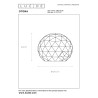 Lucide OTONA - Lampe de table - Ø 25 cm - 1xE27 - Noir
