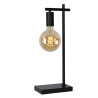Lucide LEANNE - Lampe de table - 1xE27 - Noir