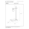 Lucide LEANNE - Lampe de table - 1xE27 - Noir
