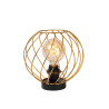 Lucide DANZA - Lampe de table - Ø 25 cm - 1xE27 - Or Mat / Laiton