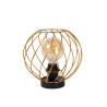 Lucide DANZA - Lampe de table - Ø 25 cm - 1xE27 - Or Mat / Laiton