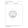 Lucide DANZA - Lampe de table - Ø 25 cm - 1xE27 - Or Mat / Laiton