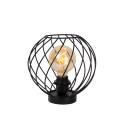 Lucide DANZA - Lampe de table - Ø 25 cm - 1xE27 - Noir