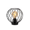 Lucide DANZA - Lampe de table - Ø 25 cm - 1xE27 - Noir
