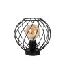 Lucide DANZA - Lampe de table - Ø 25 cm - 1xE27 - Noir