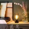 Lucide DANZA - Lampe de table - Ø 25 cm - 1xE27 - Noir