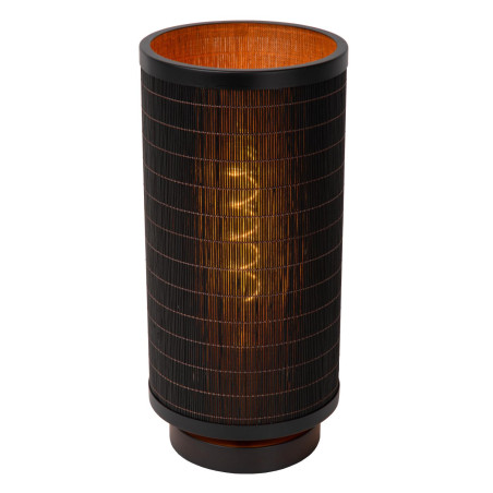 Lucide TAGALOG - Lampe de table - Ø 15 cm - 1xE27 - Noir