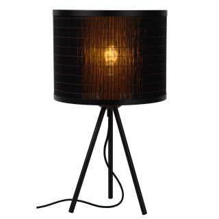 Lucide TAGALOG - Lampe de table - Ø 26 cm - 1xE27 - Noir