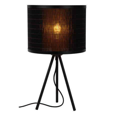 Lucide TAGALOG - Lampe de table - Ø 26 cm - 1xE27 - Noir