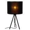 Lucide TAGALOG - Lampe de table - Ø 26 cm - 1xE27 - Noir