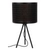Lucide TAGALOG - Lampe de table - Ø 26 cm - 1xE27 - Noir