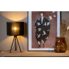 Lucide TAGALOG - Lampe de table - Ø 26 cm - 1xE27 - Noir