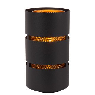 Lucide ROSAS - Lampe de table - Ø 16 cm - 1xE27 - Noir