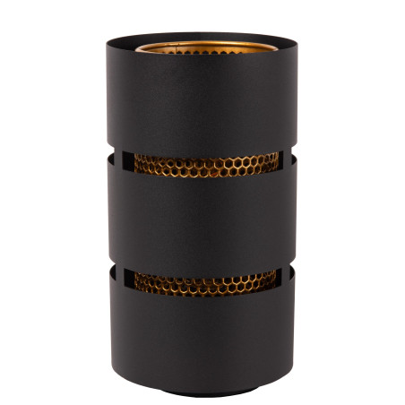 Lucide ROSAS - Lampe de table - Ø 16 cm - 1xE27 - Noir