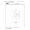 Lucide ALMELO - Lampe de table - Ø 15 cm - 1xE27 - Noir