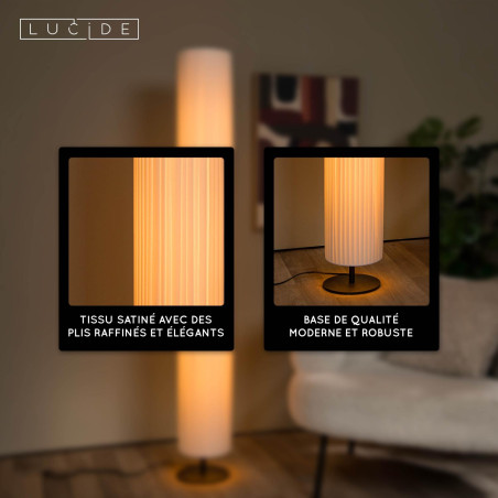 Lucide FOLD - Lampadaire - Ø 20 cm - 3xE27 - Blanc