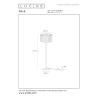Lucide FOLD - Lampadaire - Ø 45 cm - 1xE27 - Blanc