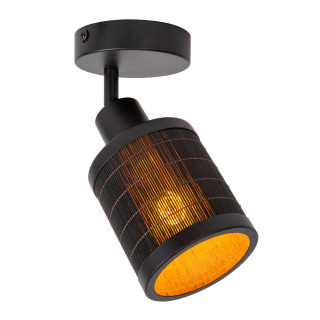 Lucide TAGALOG - Spot plafond - Ø 10 cm - 1xE27 - Noir