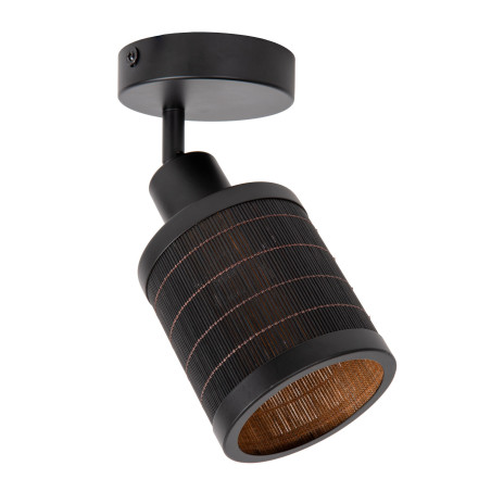 Lucide TAGALOG - Spot plafond - Ø 10 cm - 1xE27 - Noir