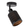 Lucide TAGALOG - Spot plafond - Ø 10 cm - 1xE27 - Noir